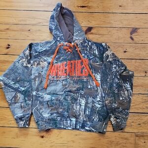 Wheaties Camouflage Hoodie with Orange Accents
